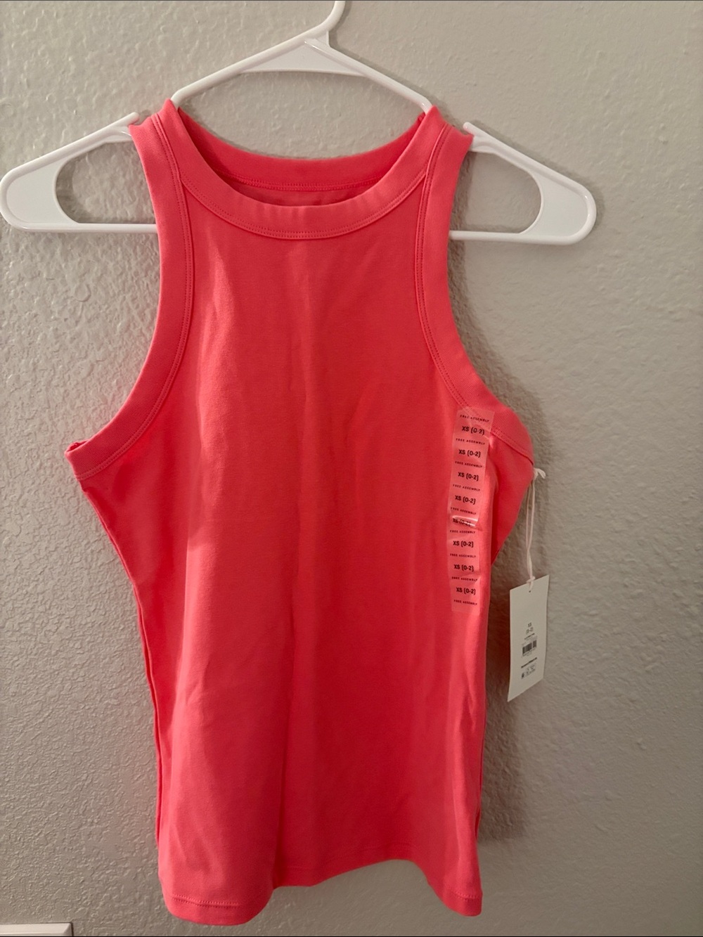High-Neck Coral Tank Top